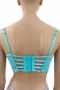 Hunkemöller дамски сутиен 80D – тюркоазена дантела с ефектен дизайн, снимка 4