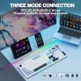 Механична клавиатура AULA S98 Pro White&Blue RGB дисплей, снимка 7