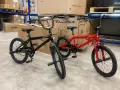 BMX велосипед TOIMSA Full Black 20” – Черен и червен freestyle BMX с 360° V-Brake, снимка 1