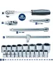 POLAR TOOLS 1/2" гидория 24 части качествени вложки камъни комплект хром ванадий made in Denmark, снимка 8