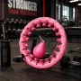Смарт 3D Hula Hoop с тежест и масажни възли – Регулируем фитнес обръч за стягане на талията и корема, снимка 2