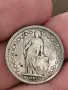 1 франк 1887 год, сребро, тегло 5.00 гр, проба 835/1000, снимка 3