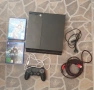 PS4 Fat 500 gb. + джойстик + нови кабели + 2 игри, снимка 1