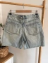 Zara нови дънкови бермуди , снимка 3