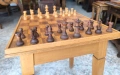 Шахматна масичка с дървени фигури, снимка 6