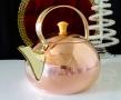 Меден чайник,кана,чиста червена мед 1 л. , снимка 3