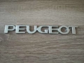 сребрист надпис Peugeot стар стил, снимка 4
