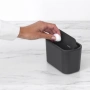 Кошче за отпадъци за баня Brabantia MindSet Dark Grey / White, снимка 3