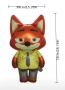 Зоотопия Зоотрополис Zootropolis Zootopia Обикновен латекс латексов фолио фолиев балон хелий, снимка 17