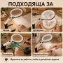 Ръчна и настолна лупа лед осветление за четене бродиране шиене гоблени, снимка 3
