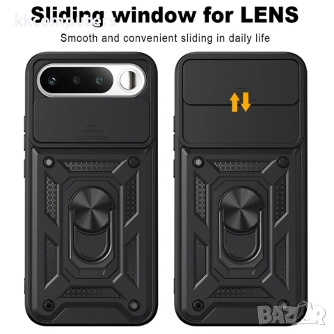 Калъф за Realme 16 5G с Капаче за Камера и Стойка - PC+TPU, Военна защита, 7 цвята, снимка 8 - Калъфи, кейсове - 54386714