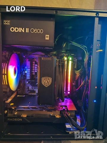 Геймърски Ryzen 5 5600X, RX 6600 8GB, RAM 16GB DDR4 3200