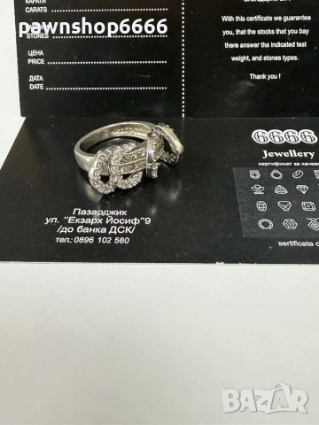 Сребърен пръстен 925 проба, снимка 7 - Пръстени - 54355756