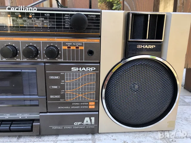 радиокасетофон Sharp GF-A1 (Japan), снимка 5 - Радиокасетофони, транзистори - 55596105