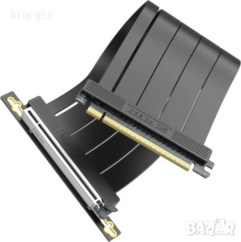 EZDIY-FAB PCIe 5.0 X16 Riser гъвкав кабел за вертикален монтаж на Видео карти 30см