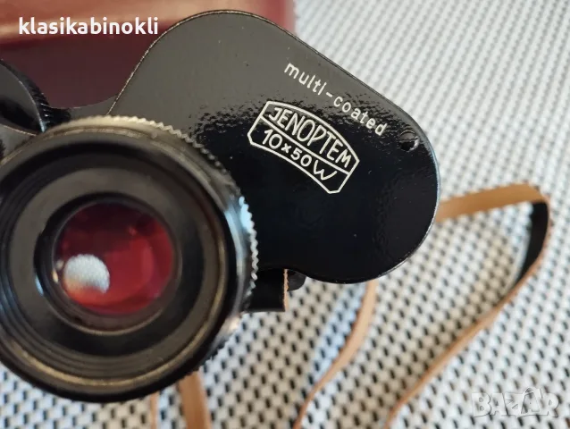 ТОП Бинокъл Carl Zeiss Jena-JENOPTEM-MULTI-COATED -10 х 50W-ГДР--като НОВ, снимка 4 - Екипировка - 55483855