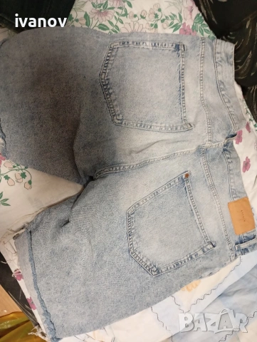 Srtaight fit shorts denim къси панталони дънкови 38 номер , снимка 3 - Къси панталони - 55124393