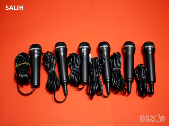 Logitech E-UR20 RockBand USB Микрофон за PC, PlayStation, Xbox, Wii, Mac, Пеене, Караоке, снимка 4 - Микрофони - 55242338