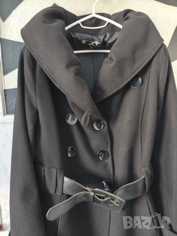 Палто , вталено с голяма яка, снимка 5 - Палта, манта - 54363560