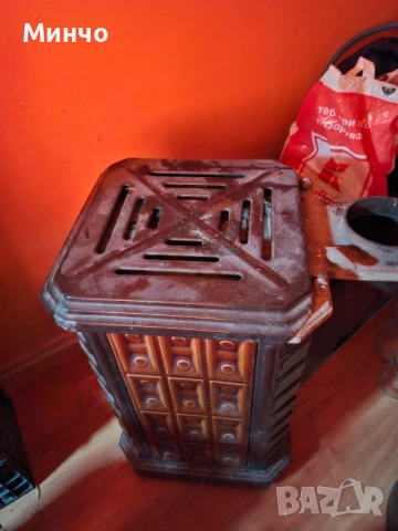 Печка на дърва, изработена от чугун и ламарина, снимка 2 - Отоплителни печки - 54157290