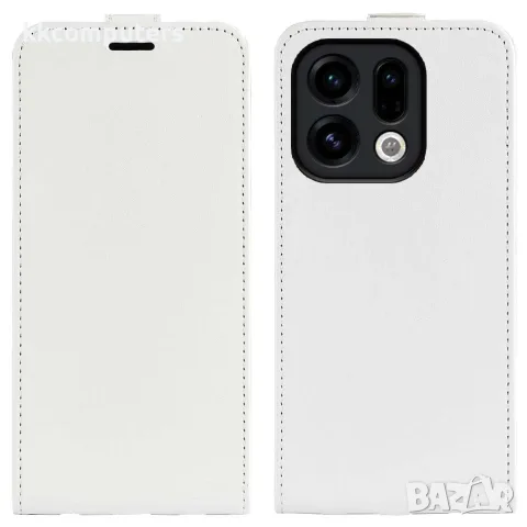 За OPPO Find X9 R64 Texture Вертикален Кожен Калъф със Слот за Карта и Скрийн Протектор – 4 цвята, снимка 2 - Калъфи, кейсове - 55362784