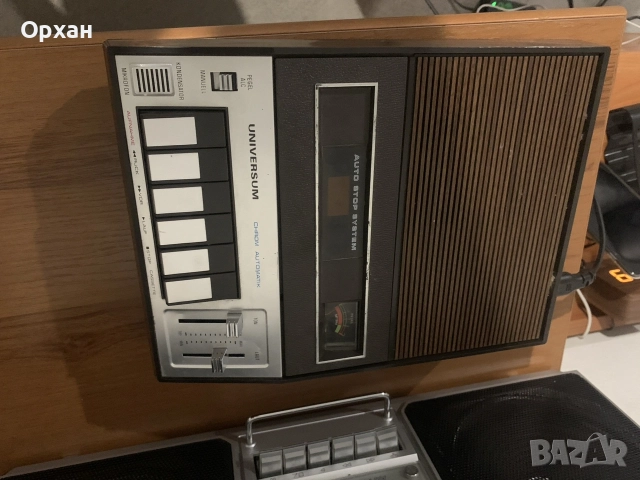 📻 Ретро касетен рекордер / дек UNIVERSUM Chrom Automatik (70-те) – Отлично работещ, снимка 4 - Декове - 55499302