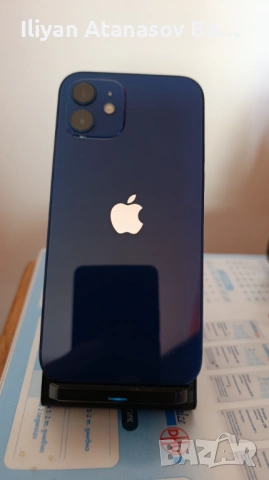 iPhone 12 64GB син, 100% батерия, като нов, отключен, без iCloud, с кабел, снимка 2 - Apple iPhone - 54402944