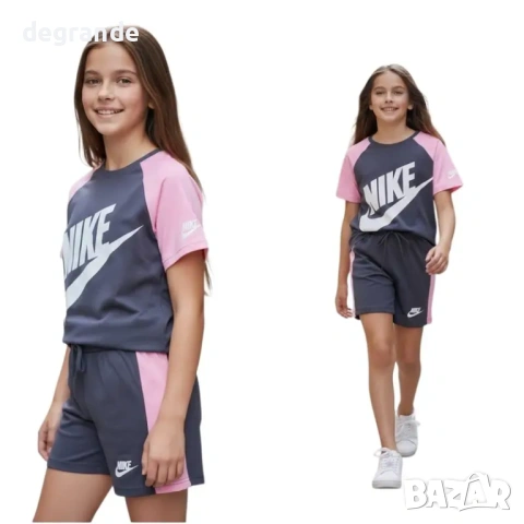 👚Детски Комплект за Момиче 💫Nike💫 Мента Сиво Бежово 🤌2 4 6 8 10г., снимка 4 - Детски комплекти - 54814084