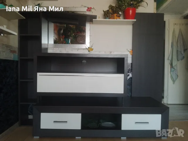 Продавам холна секция ЧЕРНО-БЯЛО от 5 части в много добро състояние., снимка 14 - Секции и витрини - 55320609