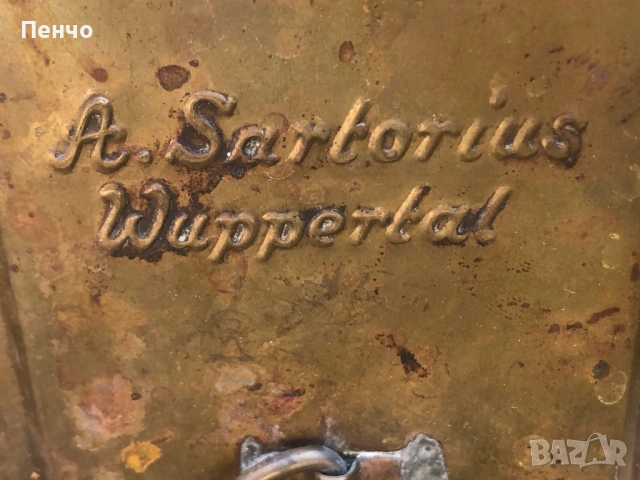стар военен фенер /лампа/ "A. Sartorius Wuppertal" - GERMANY, снимка 18 - Антикварни и старинни предмети - 47769501