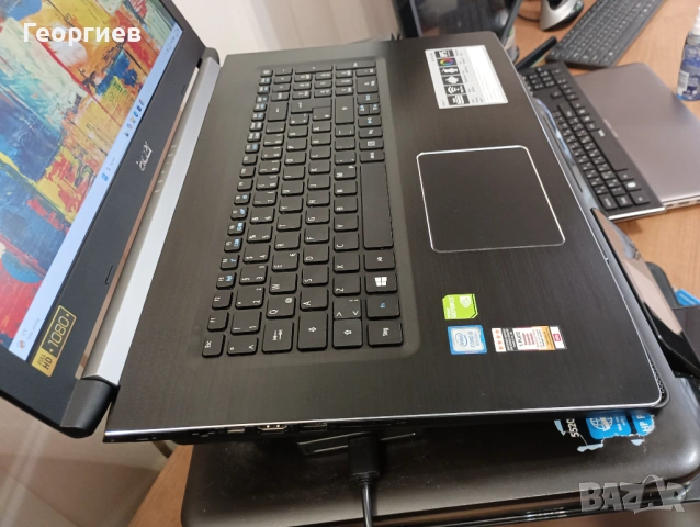 Лаптоп Acer Aspire 5 A517-51G i5-8250U 17.3, снимка 5 - Лаптопи за игри - 54117803