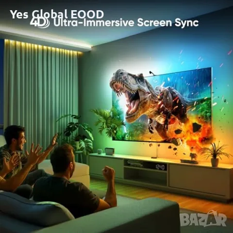 Nanoleaf 4D V2 RGB подсветка за TV до 65" с камера, снимка 2 - Стойки, 3D очила, аксесоари - 55324512