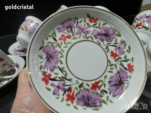 руски порцелан чаени чаши , снимка 7 - Антикварни и старинни предмети - 25293265