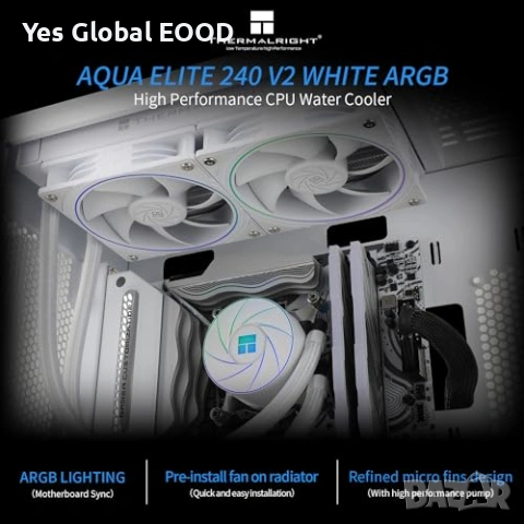 Thermalright Aqua Elite 240 White ARGB V2 , снимка 2 - Други - 53983655