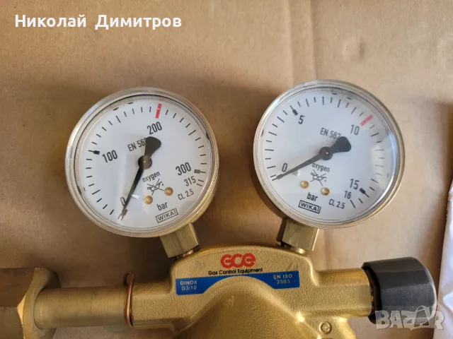 Продавам нов професионален редуцир-вентил GCE DINOX O3-10 за кислородни бутилки. , снимка 3 - Други инструменти - 55482261