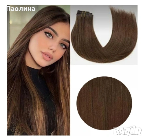 Екстеншъни 100% естествен косъм , снимка 3 - Аксесоари за коса - 54334489