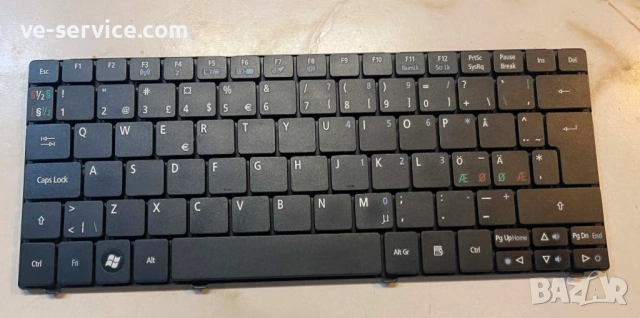 Клавиатура за лаптоп Acer Aspire One 751, 11.6", черна