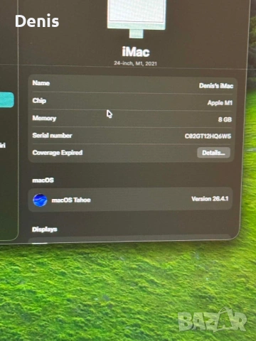iMac m1- Ram 8gb SSD- 256gb с проблем!, снимка 4 - Работни компютри - 54846810