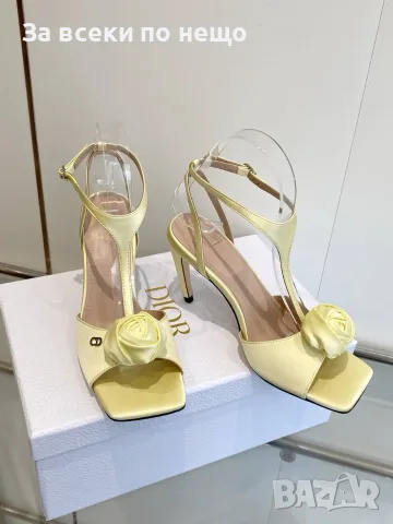 Christian Dior Дамски Елегантни Сандали На Ток Кристиян Диор - Различни Цветове Код KP5