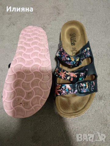 детски чехли, номер 35, естествена кожа, снимка 3 - Детски маратонки - 54054691