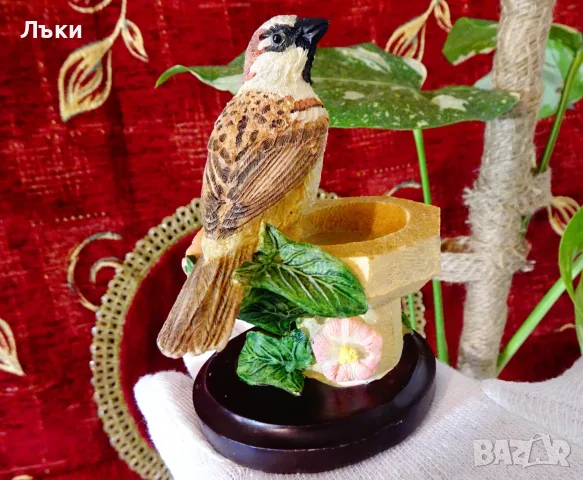 Порцеланова статуетка,фигура Врабче,Andy Pearce , снимка 2 - Статуетки - 55436603