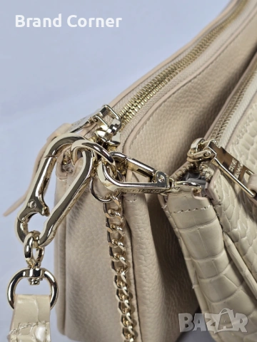 Нова дамска чанта Steve Madden Burgent Bone Croc с портмоне, снимка 3 - Чанти - 54404974