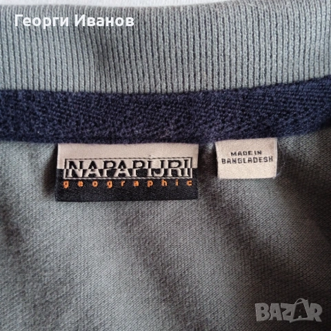 !%!ИЗГОДНО!%! КАТО НОВ NAPAPIJRI 2-3XL Polo-Shirt 100% оригинален поло-шърт тениска с яка Напапири, снимка 6 - Тениски - 54482402