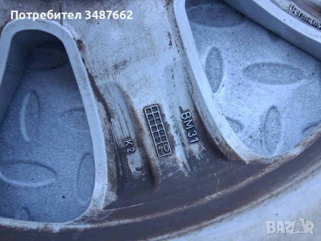 16цола оригинални за БМВ 7J ×16 ет 47 ц.72.6мм 5×120, снимка 9 - Гуми и джанти - 54596427