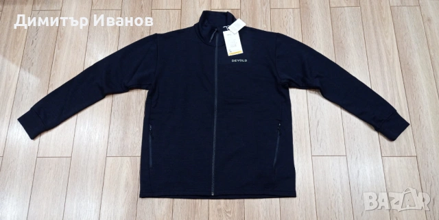 Чисто Ново! Мъжко вълнено яке Devold Everyday Jacket, размер М, снимка 2 - Суичъри - 54415240