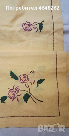 Ръчно бродирани карета върху панама, снимка 9 - Други - 54242416