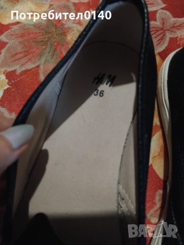 Дамски кожени еспадрили H&M, снимка 4 - Дамски ежедневни обувки - 55061729