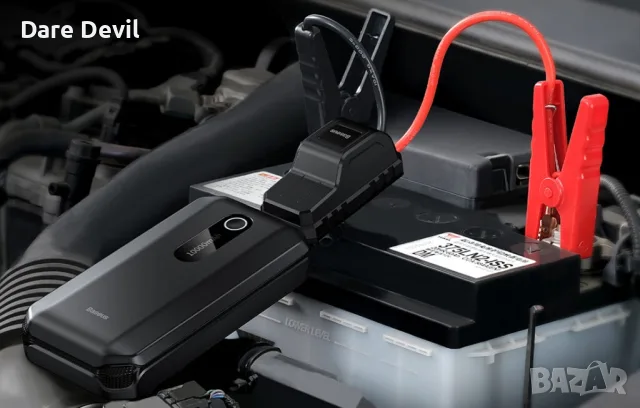 Преносим стартер за автомобил 12V (Jump Starter) с power bank и LED фенер, снимка 5 - Други инструменти - 55317741