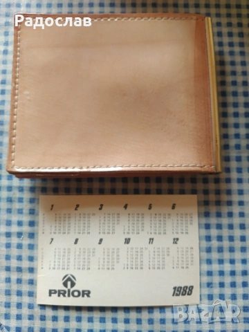 стар кожен портфейл  PRIOR, снимка 5 - Портфейли, портмонета - 49148321