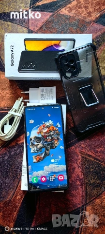 SAMSUNG GALAXY A72-Перфектно състояние.Пълен комплект , снимка 2 - Samsung - 54753738